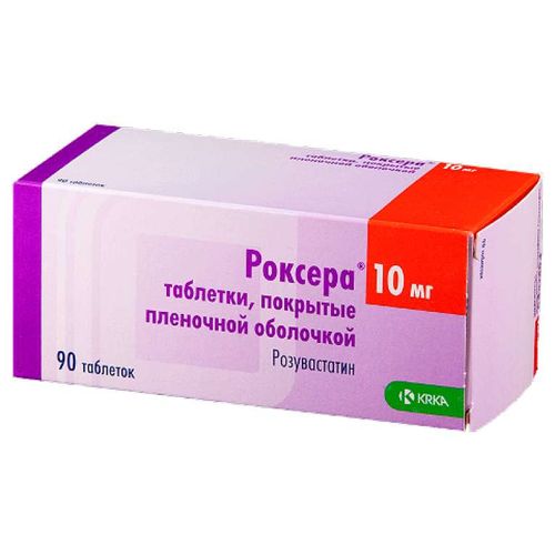 РОКСЕРА ТАБЛЕТКИ ПОКРЫТЫЕ ПЛЕНОЧНОЙ ОБОЛОЧКОЙ 10 МГ   №90