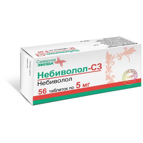НЕБИВОЛОЛ-СЗ ТАБЛЕТКИ 5 МГ   №56