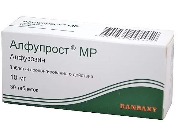 АЛФУПРОСТ МР ТАБЛЕТКИ ПРОЛОНГИРОВАННОГО ДЕЙСТВИЯ 10 МГ   №30