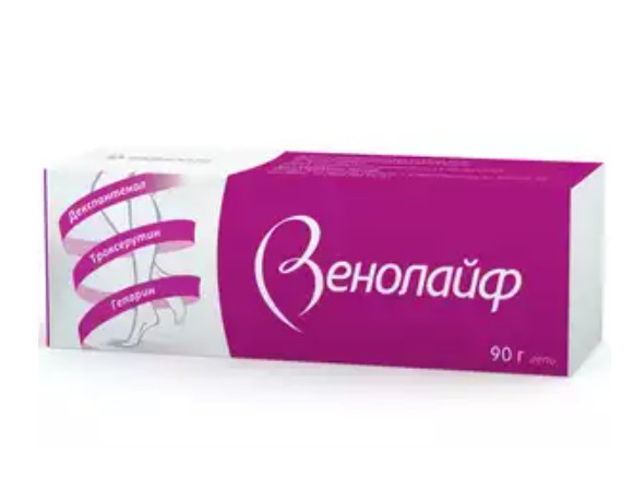 ВЕНОЛАЙФ ГЕЛЬ ДЛЯ НАРУЖНОГО ПРИМЕНЕНИЯ  90 Г №1, ТУБА