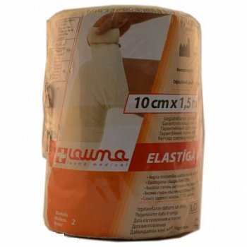 LAUMA БИНТ МЕДИЦИНСКИЙ ЭЛАСТИЧНЫЙ БИНТ ЭЛАСТИЧНЫЙ 1,5 МX10,0 СМ №1, УПАКОВКА